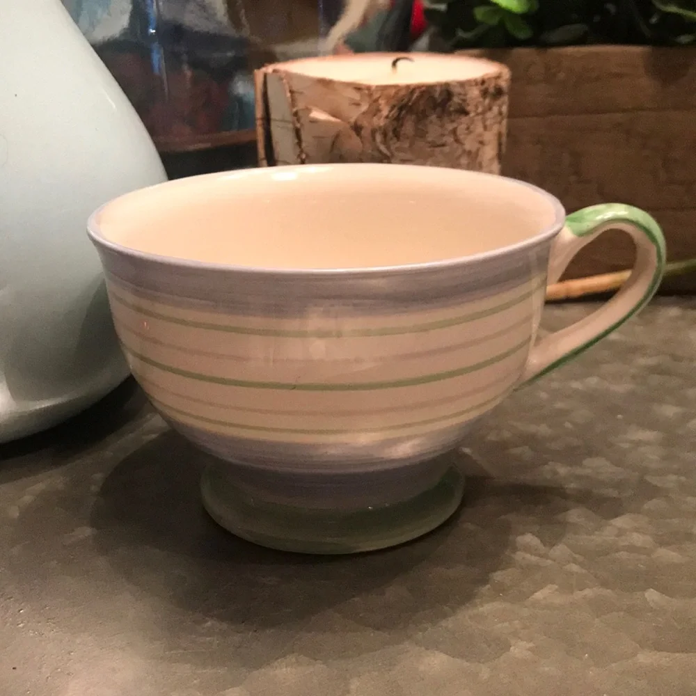 Anthropologie Striped Mug